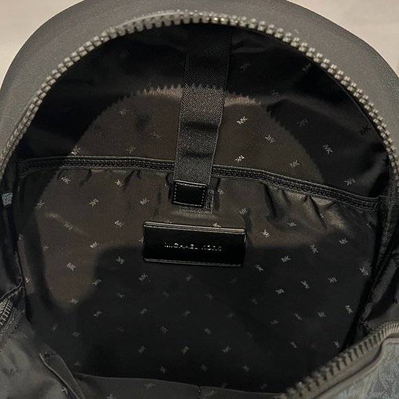 Michael Kors Men's Cooper Large Backpack Center Stripe MK Blue Multi - Picture 6 of 8